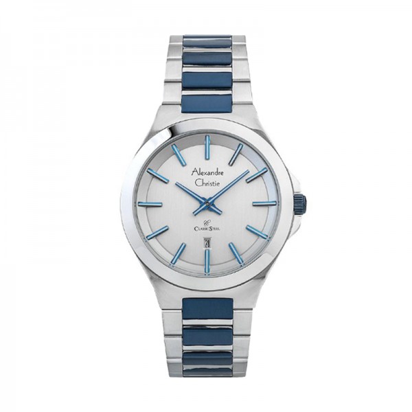 Alexandre Christie AC 8634 Silver Blue MDBTUSL MAN